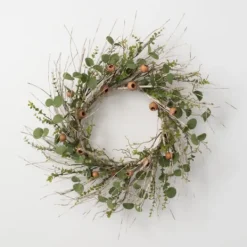 Kirkland's Home Birch And Eucalyptus Pod Wreath- Wreaths