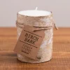 Kirkland's Home Birch Bark Pillar Candle, 4 In.- Candles