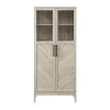 Kirkland's Home Birch Chevron Wooden Storage Cabinet- Cabinets & Sideboards