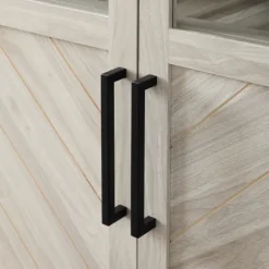 Kirkland's Home Birch Chevron Wooden Storage Cabinet- Cabinets & Sideboards