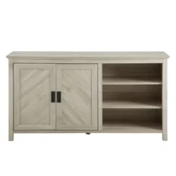 Kirkland's Home Birch 2-Door Chevron Cabinet- Cabinets & Sideboards
