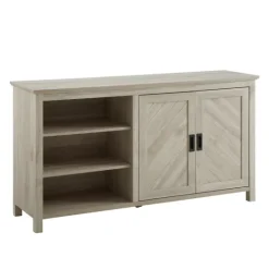 Kirkland's Home Birch 2-Door Chevron Cabinet- Cabinets & Sideboards