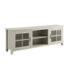 Kirkland's Home Birch Wood And Glass Door Tv Stand- Tv Stands & Media Consoles