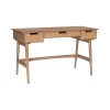 Kirkland's Home Birch Wood And Rattan Desk- Office Furniture