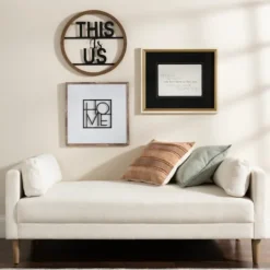 Kirkland's Home Birch Wood Chaise Lounge- Sofas & Loveseats
