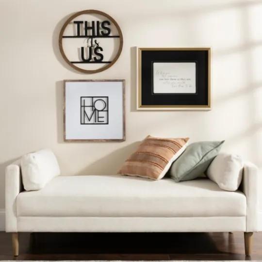 Kirkland's Home Birch Wood Chaise Lounge- Sofas & Loveseats