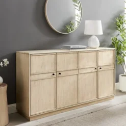 Kirkland's Home Birch Wood 4-Door Sideboard- Cabinets & Sideboards