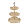 Kirkland's Home Birch Wood 3-Tiered Tray- Decorative Trays