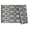 Kirkland's Home Black & Gray Diamond Stripe Outdoor Area Rug, 4X6- Outdoor Rugs