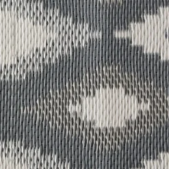 Kirkland's Home Black & Gray Diamond Stripe Outdoor Area Rug, 4X6- Outdoor Rugs
