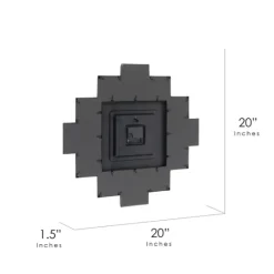 Kirkland's Home Black 12 Photo Frame Collage Clock- Clocks