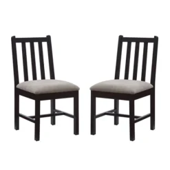 Kirkland's Home Black And Classic Dining Chairs, Set Of 2- Dining Chairs