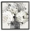 Kirkland's Home Black And Cream Abstract Floral Canvas Art Print- Canvas Art