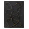 Kirkland's Home Black And Gold Abstract Wall Plaque- Wall Plaques