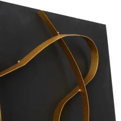 Kirkland's Home Black And Gold Abstract Wall Plaque- Wall Plaques