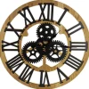 Kirkland's Home Black And Gold Roman Numeral Wall Clock- Clocks