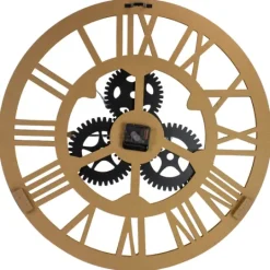 Kirkland's Home Black And Gold Roman Numeral Wall Clock- Clocks