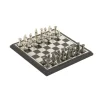 Kirkland's Home Black And Gray Beveled Board Aluminum Chess Set- Statues & Figurines