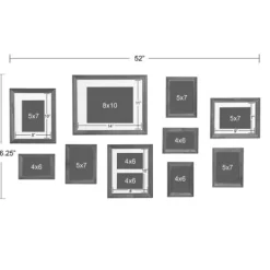 Kirkland's Home Black And Gray 10-Pc. Gallery Wall Frame Set- Gallery Wall Frames