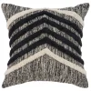 Kirkland's Home Black And Metallic Fringe Textured Pillow- Pillows