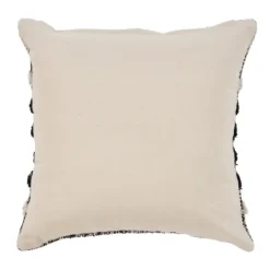 Kirkland's Home Black And Metallic Fringe Textured Pillow- Pillows