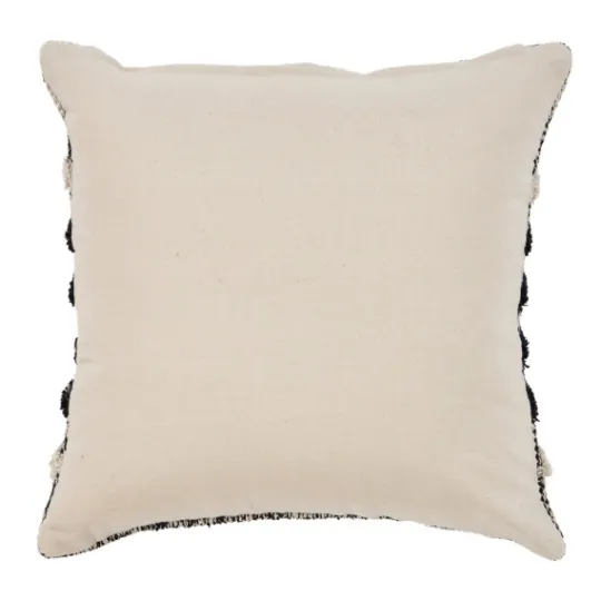 Kirkland's Home Black And Metallic Fringe Textured Pillow- Pillows