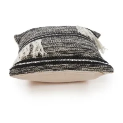Kirkland's Home Black And Natural Mingled Texture Pillow- Pillows