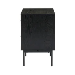 Kirkland's Home Black And Natural Wood 2-Drawer Nightstand- Nightstands