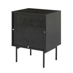 Kirkland's Home Black And Natural Wood 2-Drawer Nightstand- Nightstands