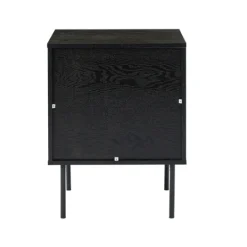 Kirkland's Home Black And Natural Wood 2-Drawer Nightstand- Nightstands