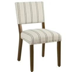 Kirkland's Home Black And Striped Dining Chairs, Set Of 2- Dining Chairs