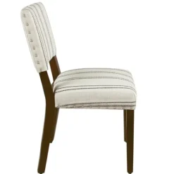 Kirkland's Home Black And Striped Dining Chairs, Set Of 2- Dining Chairs