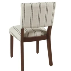 Kirkland's Home Black And Striped Dining Chairs, Set Of 2- Dining Chairs