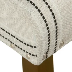 Kirkland's Home Black And Striped Dining Chairs, Set Of 2- Dining Chairs