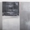 Kirkland's Home Black And White Abstract Block Canvas Art Print- Canvas Art