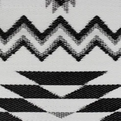 Kirkland's Home Black And White Aztec Outdoor Area Rug, 4X6- Outdoor Rugs