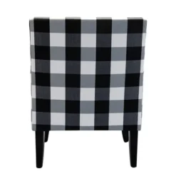Kirkland's Home Black And White Buffalo Check Armchair- Accent Chairs