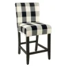 Kirkland's Home Black And White Buffalo Check Counter Stool- Bar Stools & Counter Height Stools