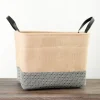 Kirkland's Home Black And White Diamond Jute Storage Bin- Baskets & Boxes