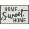 Kirkland's Home Black And White Home Sweet Home Floor Mat, 24X36- Kitchen & Floor Mats