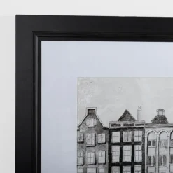 Kirkland's Home Black And White Houses Framed Art Print- Framed Art