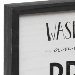 Kirkland's Home Black And White Jesus And Germs Plaque- Wall Quotes & Signs