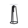 Kirkland's Home Black And White Marble Adjustable Drink Table- Accent & End Tables