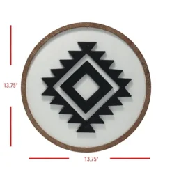 Kirkland's Home Black And White Southwest Icon Wall Plaque- Wall Plaques