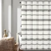 Kirkland's Home Black And White Striped Boho Shower Curtain- Shower Curtains