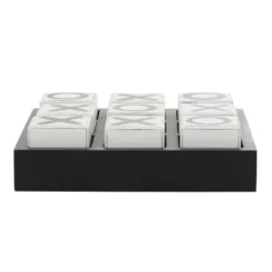 Kirkland's Home Black And White Wooden Tic Tac Toe Board- Decorative Accents