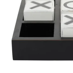 Kirkland's Home Black And White Wooden Tic Tac Toe Board- Decorative Accents