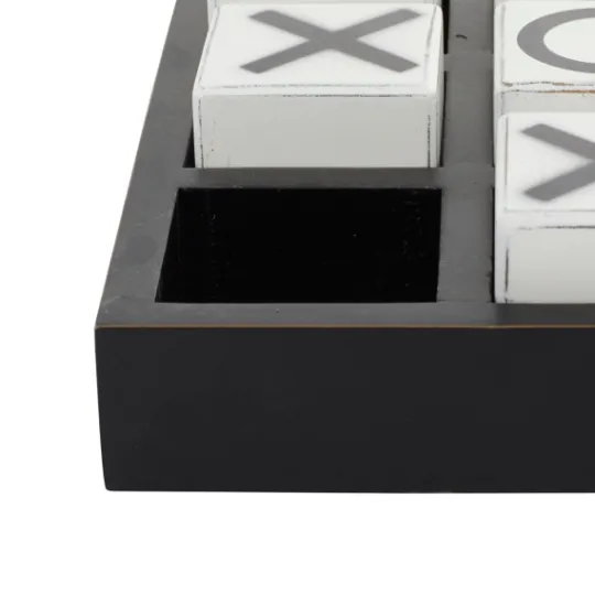 Kirkland's Home Black And White Wooden Tic Tac Toe Board- Decorative Accents