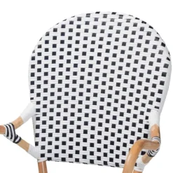 Kirkland's Home Black And White Woven Dining Chairs, Set Of 2- Dining Chairs