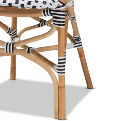 Kirkland's Home Black And White Woven Dining Chairs, Set Of 2- Dining Chairs